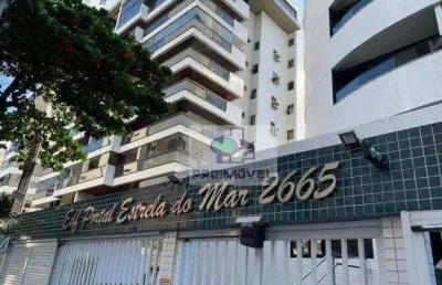 Apartamento com 3 dormitórios para alugar, 87 m² por r$ 6.200,00/mês - boa viagem - recife/pe