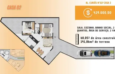 Linda casa geminada linear no masterville em sarzedo