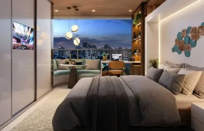 Versátil studio para venda em brooklin com 1 quarto, 23m²