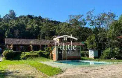 Sítio com 4 dormitórios à venda, 145000 m² por r$ 1.500.000 - santa rita - são lourenço da serra/sp