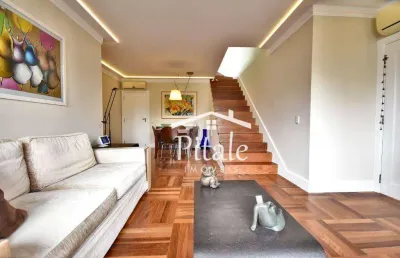 Apartamento duplex com 3 dormitórios à venda, 181 m² por r$ 3.300.000,00 - moema - são paulo/sp