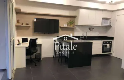 Apartamento com 1 dormitório à venda, 39 m² por r$ 430.000,00 - panamby - way/sp
