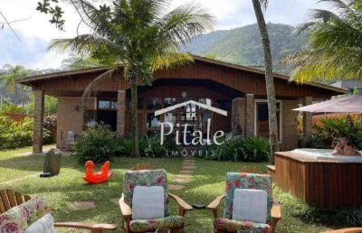 Casa com 5 dormitórios à venda, 410 m² por r$ 4.800.000 - perequê-açu - ubatuba/sp