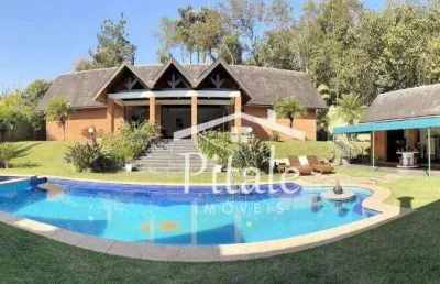 Sobrado com 4 dormitórios, 636 m² - venda por r$ 2.800.000,00 ou aluguel por r$ 21.361,78/mês - granja viana - cotia/sp