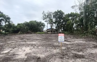 Terreno limpo, aterrado e demarcado disponível para venda no balneário brandalize, itapoá-sc!