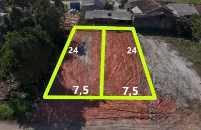 Terrenos limpos e aterrados para venda no balneário itapoá, localizados no centro da cidade de itapoá / sc.