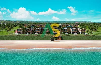 Casa de luxo com 04 ou suítes, piscina privativa na beira mar da praia de guadalupe.