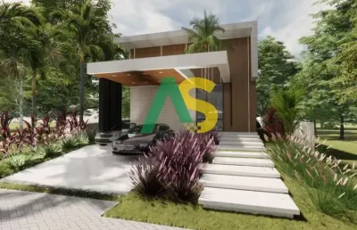 Alphaville pernambuco 2, casa de luxo em construção com 4 quartos e 3 suítes, 239m2.