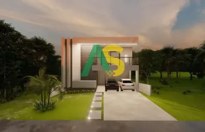 Alphaville pernambuco 2, casa de luxo em construção com 4 quartos e 3 suítes, 204 m2.