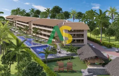 Apartamento a venda na beira mar da praia dos carneiros, lazer, alto padrão
