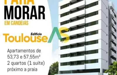 Oportunidade única: apartamento de 2 quartos com suíte e vaga de garagem em candeias , jaboatão dos guararapes-pe!