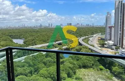 Alugo apartamento 02 quartos em boa viagem, semi-mobiliado, lazer, alto padrão.