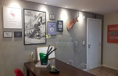 Apartamento 2 dormitórios mobiliado com  2 vagas cobertas à venda, 62 m² por r$ 430.000,00 - pagani