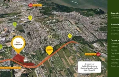Terreno à venda portal do cambirela, 461 m² por r$ 646.000 - aririú - palhoça/sc