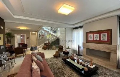Casa luxuosa de esquina à venda na cidade universitária pedra branca, palhoça, sc