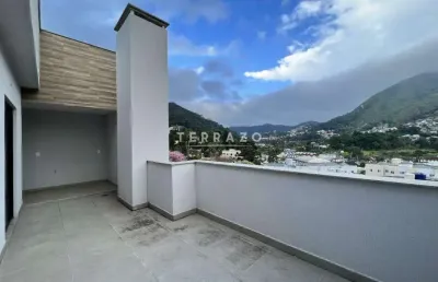 Cobertura à venda, 3 quartos, 1 suíte, 2 vagas, bom retiro - teresópolis/rj