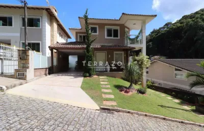 Casa em condomínio à venda, 4 quartos, 2 suítes, 2 vagas, tijuca - teresópolis/rj