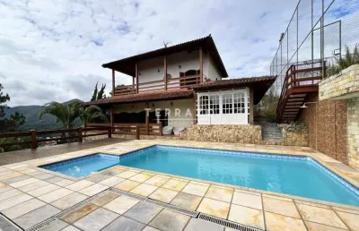 Casa em condomínio à venda, 4 quartos, 3 suítes, 5 vagas, albuquerque - teresópolis/rj