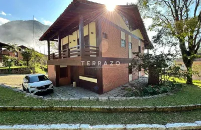 Casa em condomínio à venda, 5 quartos, 5 suítes, 3 vagas, carlos guinle - teresópolis/rj