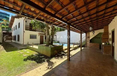 Casa para aluguel, 6 quartos, 3 suítes, 10 vagas, várzea - teresópolis/rj
