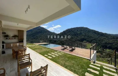 Casa em condomínio à venda, 4 quartos, 4 suítes, 10 vagas, vargem grande - teresópolis/rj