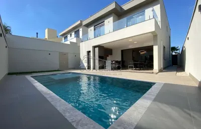 Sobrado à venda no condomínio reserva do engenho com 289 m² | 3 suítes com closet e 4 vagas de garagem.