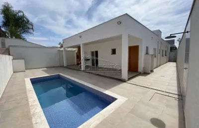 Casa térrea para locação no condomínio residencial damha com 230 m² | 3 suítes e 4 vagas de garagem