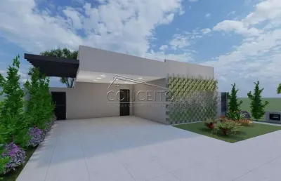 Casa térrea em construção no condomínio parque dos ypês com 155,25 m² | 3 suítes, sendo 1 com closet e 2 vagas de garagem cobertas.