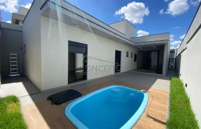Casa térrea à venda no condomínio soleil piracicaba com 194m² | 3 suítes e 4 vagas de garagem.