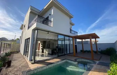Sobrado à venda no condomínio residencial villa d'áquila com 218m² | 3 suítes e 4 vagas de garagem.