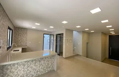 Sobrado à venda no condomínio reserva das paineiras com 182m² | 3 suítes e 2 vagas de garagem cobertas.