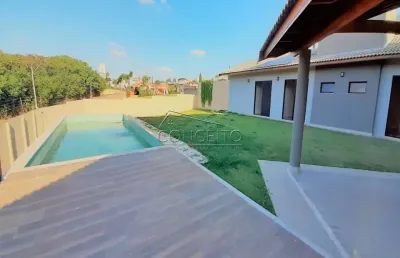 Casa térrea à venda no condomínio park campestre i com 384 m² | 3 suítes, sendo 1 suíte master com closet e 6 vagas de garagem.