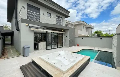 Sobrado para venda ou locação no condomínio residencial villa d'áquila com 225,77 m² | 3 suítes, elevador panorâmico e 4 vagas de garagem.