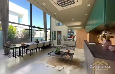 Loft mobiliado de 215m2 no condomínio veduta blu em jundiaí - sp