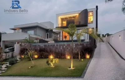 Casa com 4 dormitórios à venda, 308 m² por r$ 2.800.000,00 - condomínio reserva santa rosa - itatiba/sp