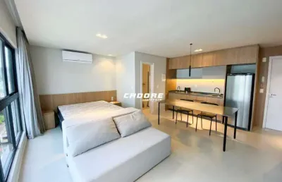 Loft mobiliado no bairro ponta aguda i cadore imóveis