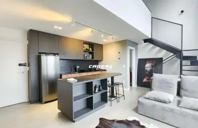Loft duplex mobiliado no bairro itoupava seca i cadore imóveis