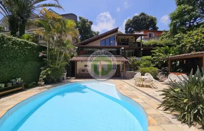 Casa de luxo no condomínio do itanhangá - venda ou locação - 5 quartos, 2 suítes, 3 salas - rio de janeiro-rj