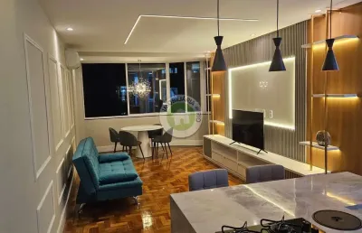 Apartamento de luxo à venda ou locação em copacabana, rio de janeiro - 4 quartos, 1 suíte, 2 salas, 3 banheiros - 110m².