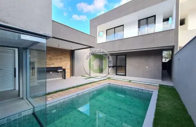 Interlagos de itauna - casa contemporanea 350m² de area construida, 3 suítes