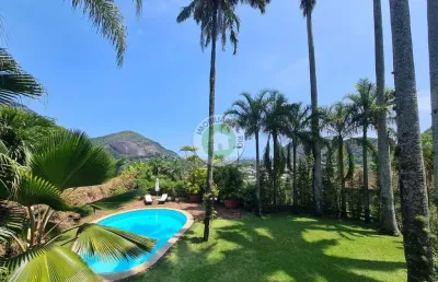 Luxuosa mansão à venda no itanhangá, rio de janeiro-rj: 4 quartos, 2 suítes, 3 salas, 8 banheiros, 4 vagas, 750m². aproveite!