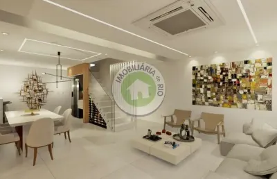 Cobertura de 255m², 3 suítes no condomínio saint tropez - barra da tijuca