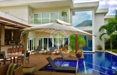 Casa de 700m², 5 suítes no condomínio santa mônica jardins - barra da tijuca