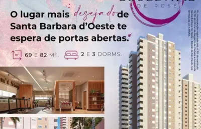 Apartamento 2 dormitórios para venda em santa bárbara d`oeste, centro, 2 dormitórios, 1 suíte, 2 banheiros, 2 vagas