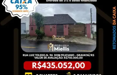 Imóvel retomado caixa no bairro dom feliciano em gravataí - oportunidade única!