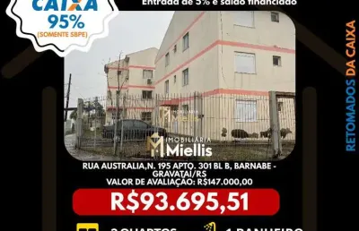 Imóvel retomado caixa no bairro barnabé em gravataí - oportunidade única!