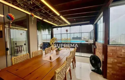 Cobertura com 3 dormitórios à venda, 197 m² por r$ 1.700.000,00 - anita garibaldi - joinville/sc