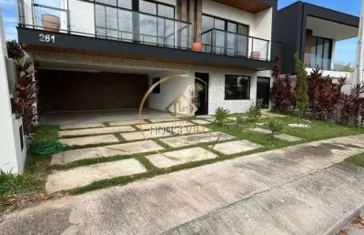 Casa sobrado, 3 dormitórios(sendo 3 suítes), 388m², condomínio verana.