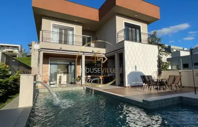 Casa sobrado, 4 dormitórios( 4 suítes), residencial jaguary, urbanova, sjc.