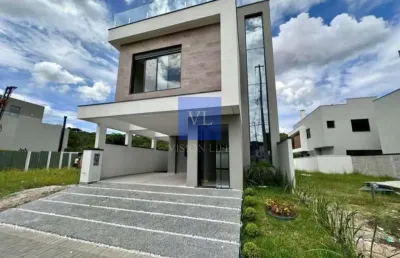 Casa em condomínio fechado com 3 quartos à venda na rua irma schreiner maran, 503, santa cândida, curitiba, 128 m2 por r$ 1.299.000